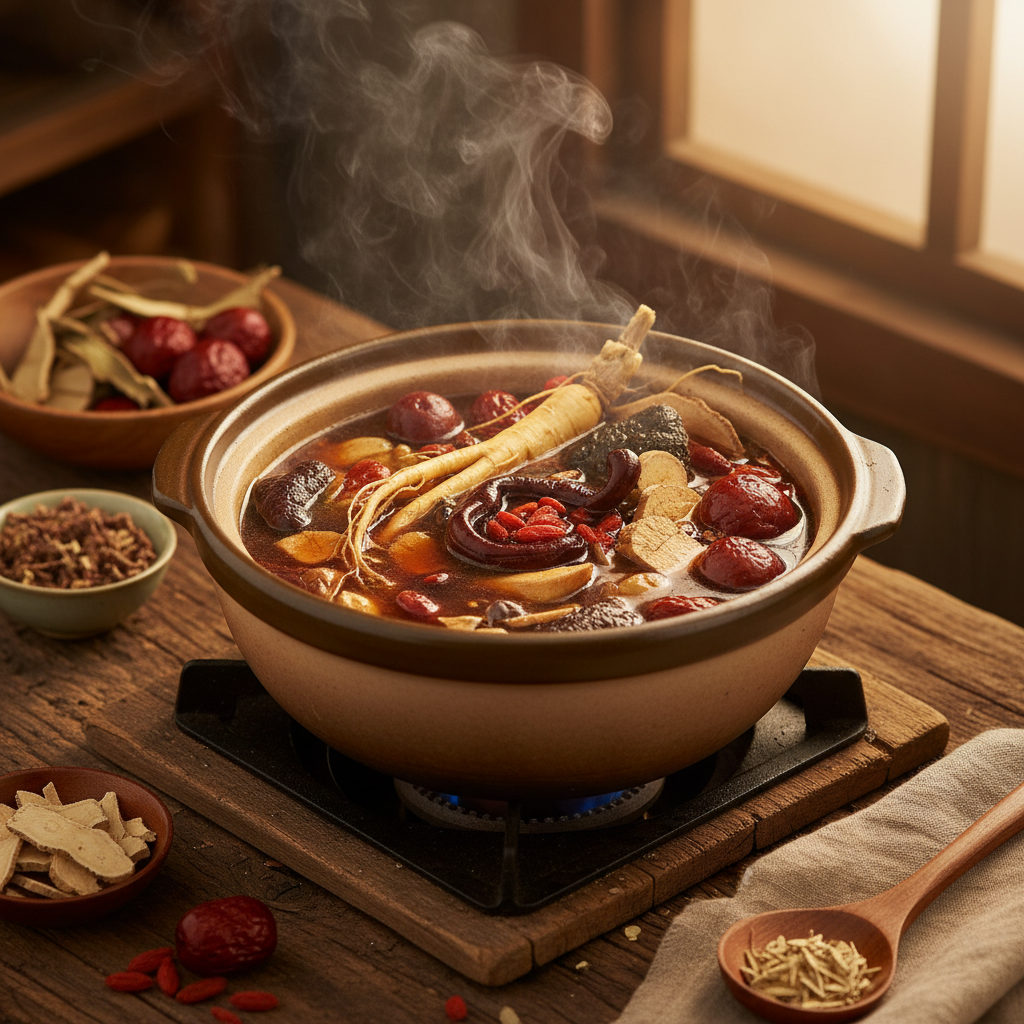 Herbal Cuisine Stew / Cooking