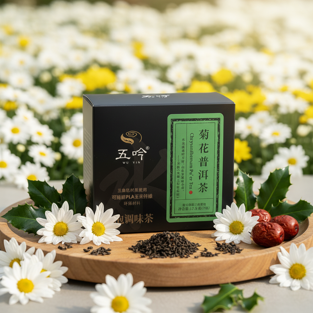 Chrysanthemum Pu'er TCM tea for low back and sciatica relief