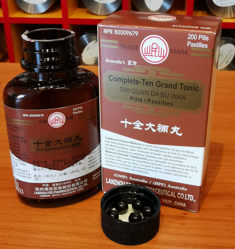 Shiquan Dabu Wan for Qi and Blood deficiency in Nanaimo
