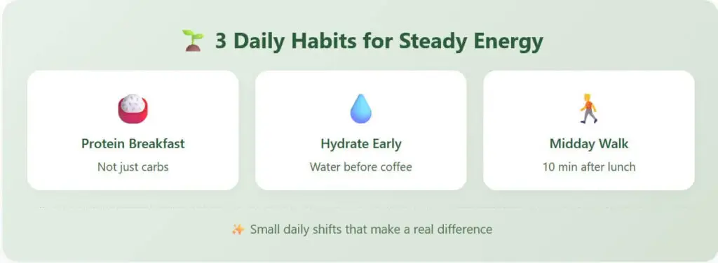 TCM energy support Nanaimo-Three daily habits