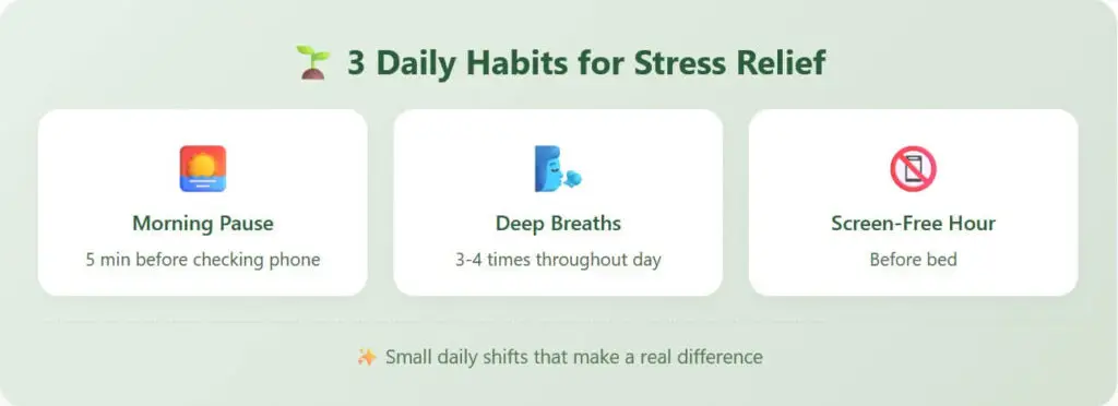 TCM Stress Relief Nanaimo-3 daily habits
