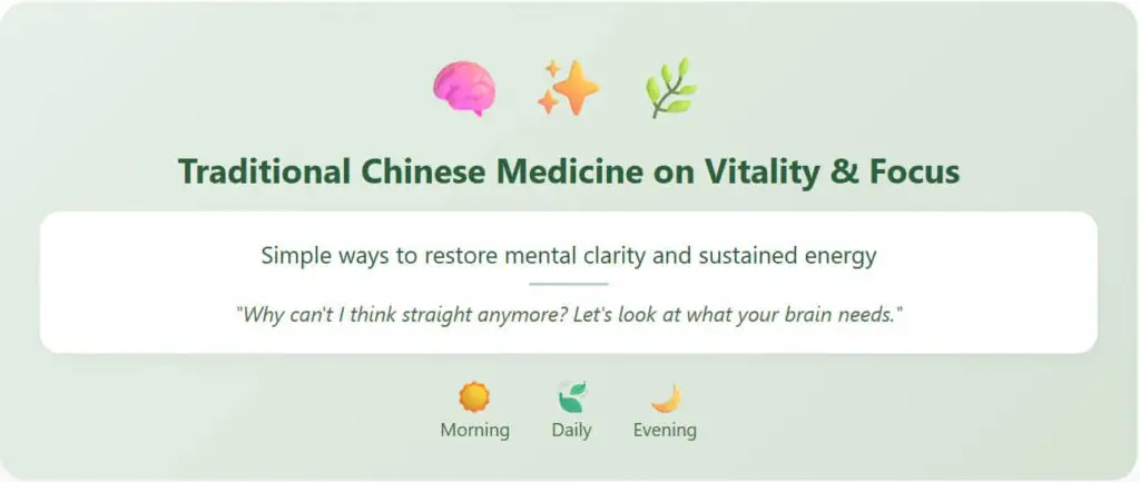 TCM vitality tips for brain fog relief in Nanaimo