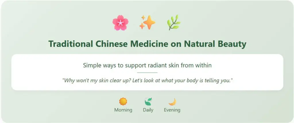 TCM beauty tips for radiant skin in Nanaimo