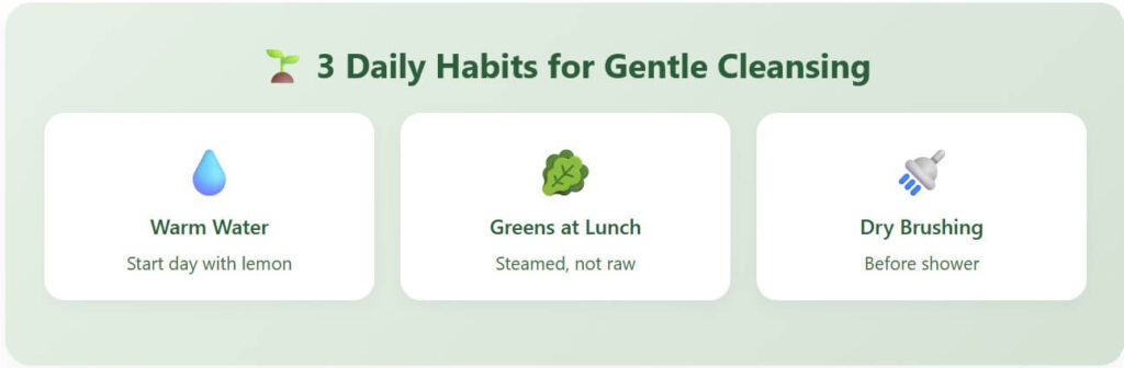 Three daily habits for gentle detox in Nanaimo