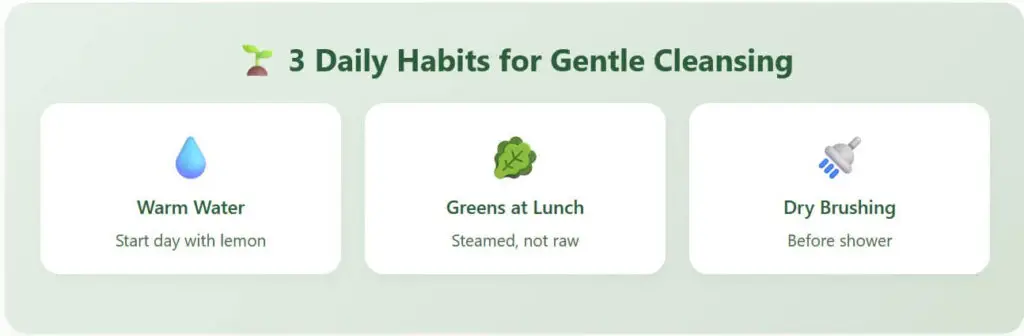 Three daily habits for gentle detox in Nanaimo