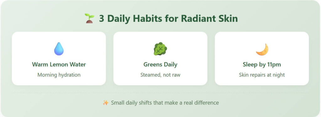 Three daily habits for healthy skin in Nanaimo