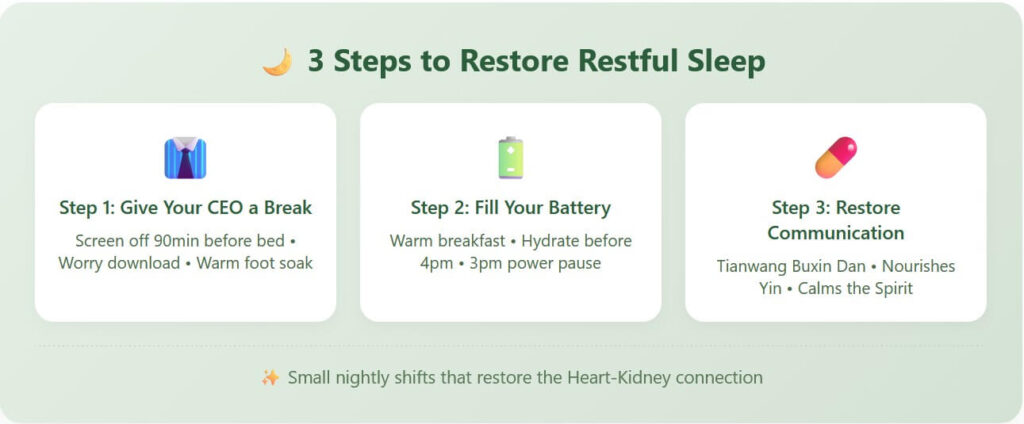 Three TCM steps for insomnia relief in Nanaimo