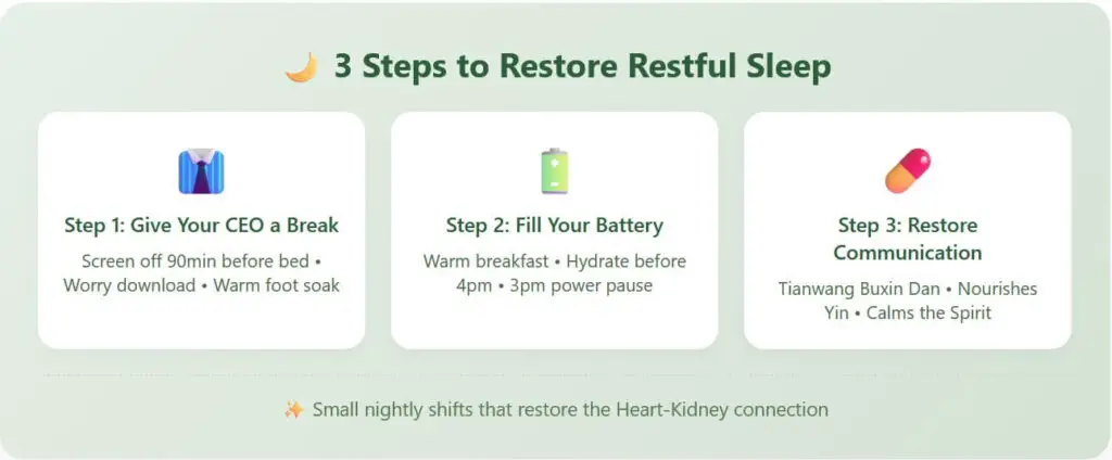 Three TCM steps for insomnia relief in Nanaimo