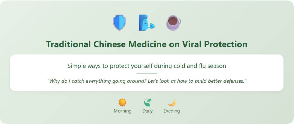 TCM viral protection tips for cold and flu in Nanaimo